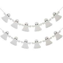 万圣节三角吊旗纸质彩旗生日派对拉花儿童房间幼儿园挂饰圣诞拉旗