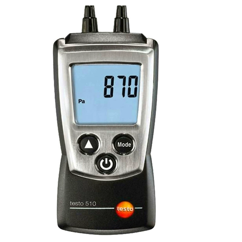 Testo510 измеритель перепада давления цифровой цифровой дисплей измеритель давления ветра обнаружение давления газопровода измеритель отрицательного давления в чистом помещении