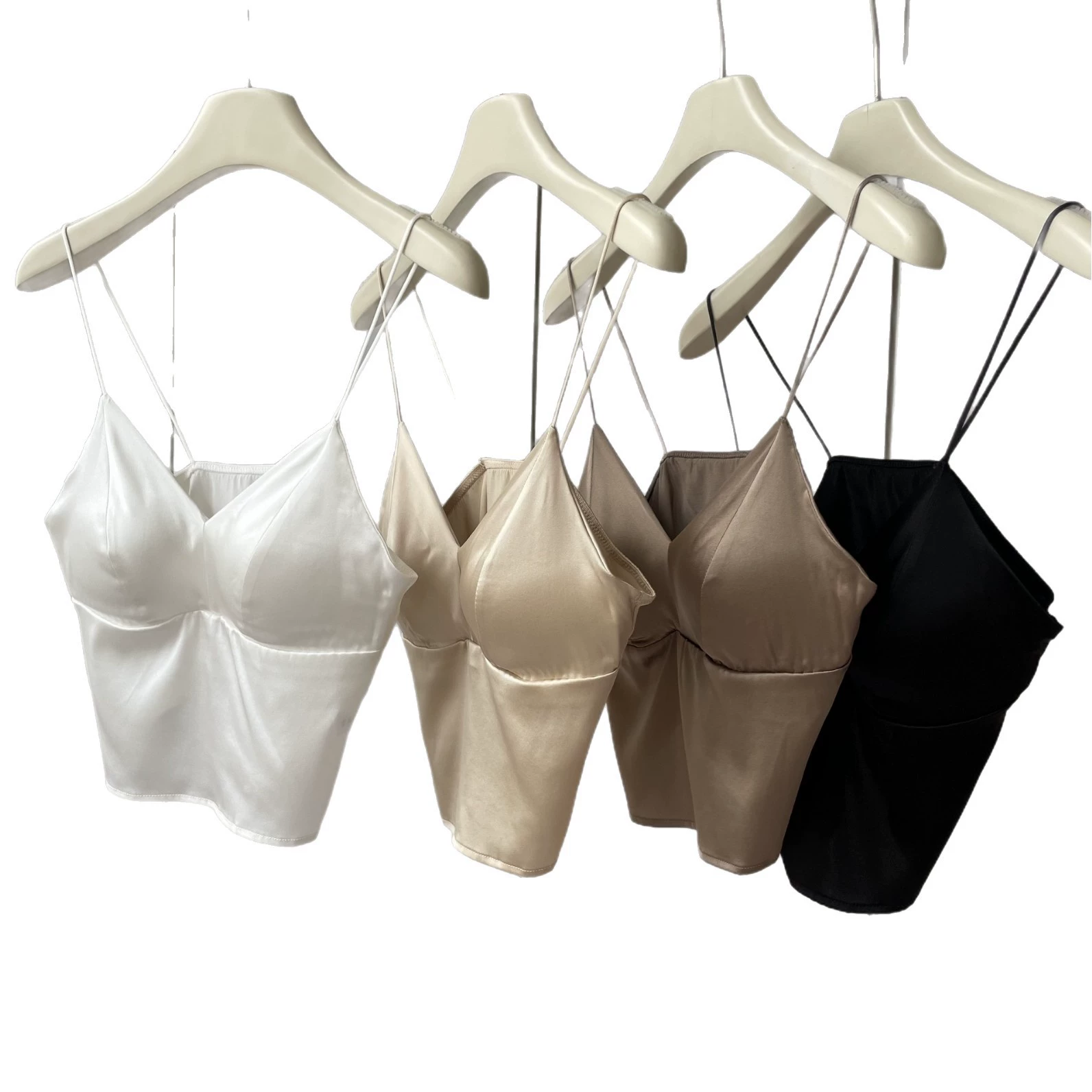 1 Silk wireless bra, comfortable straps, underwear, lifting effect