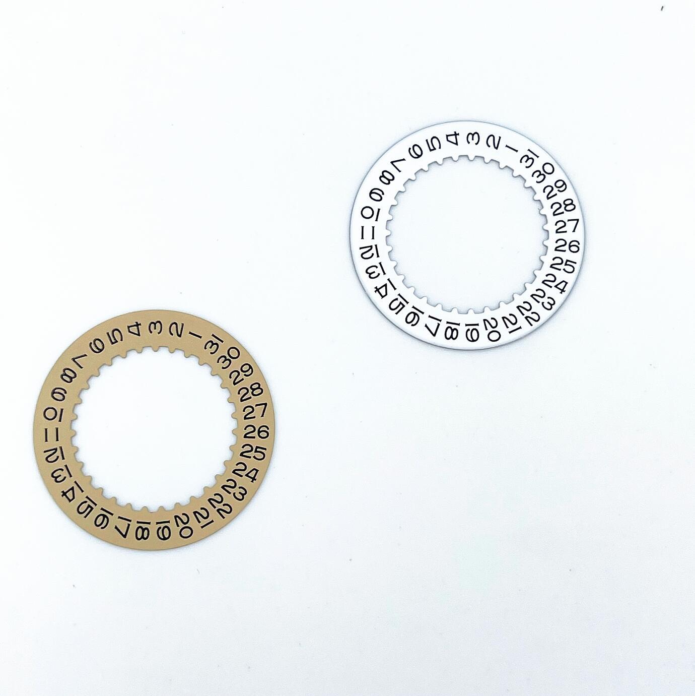 全新 手表机芯配件瑞士3135机芯日历盘 代用白色日历盘手表配件