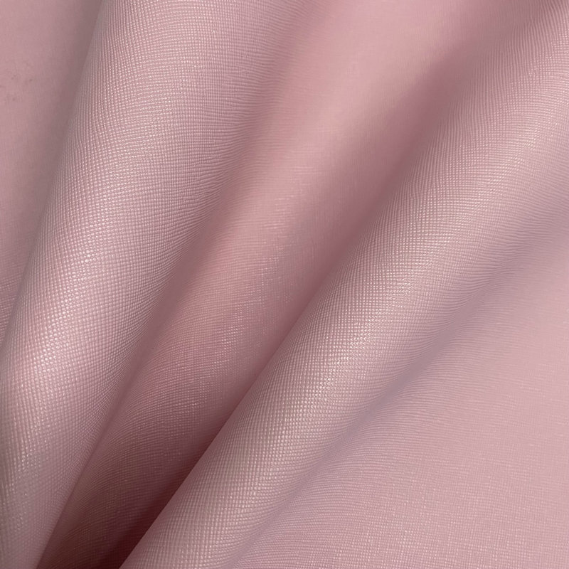 现货批发1.0厚小十字纹牙签纹箱包眼镜袋化妆包零售商标皮革哑光