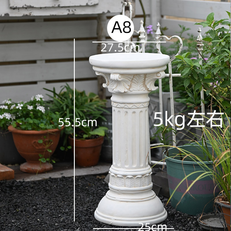 ヨーロッパの植木鉢ローマ柱装飾品結婚式の小道具柱ベースレトロな庭中庭バルコニー装飾|undefined