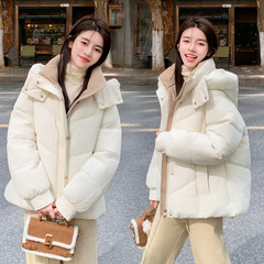 短款羽绒棉服女2025年新款冬季加厚外套小个子今年流行爆款棉衣潮