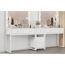 网红影楼化妆台化妆师化妆桌简约现代专业美容院组合梳妆台桌