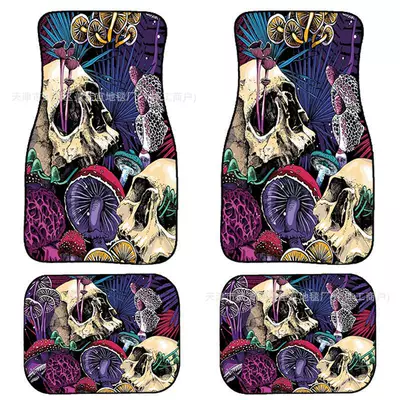 Avtomobil döşəmə paspasları — mat wholesale - rz-skull-4-33-44cm-two-pieces