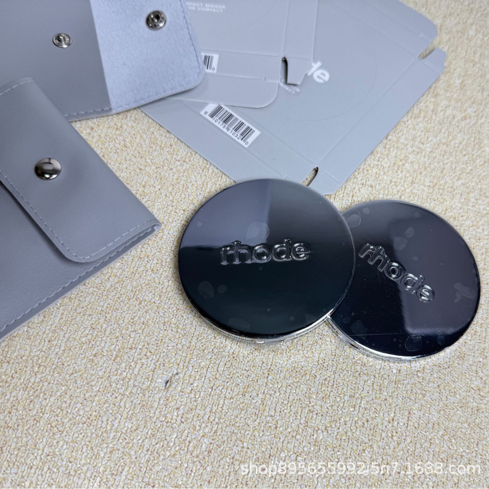 Hayley espejo nuevo Rhode espejo de maquillaje de acero inoxidable galvanizado espejo portátil espejo de maquillaje de moda de chicas