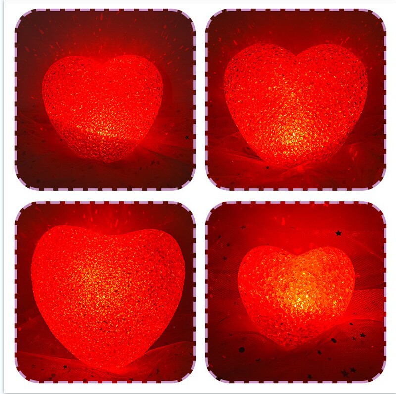 Hand-held love Lamp stage performance props chorus hand-held heart-shaped lamp red heart-shaped lamp National Day daily use