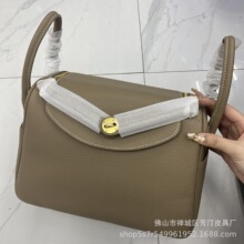 30cm大容量医生包琳迪包复古软牛皮荔枝纹手提单肩百搭经典轻奢