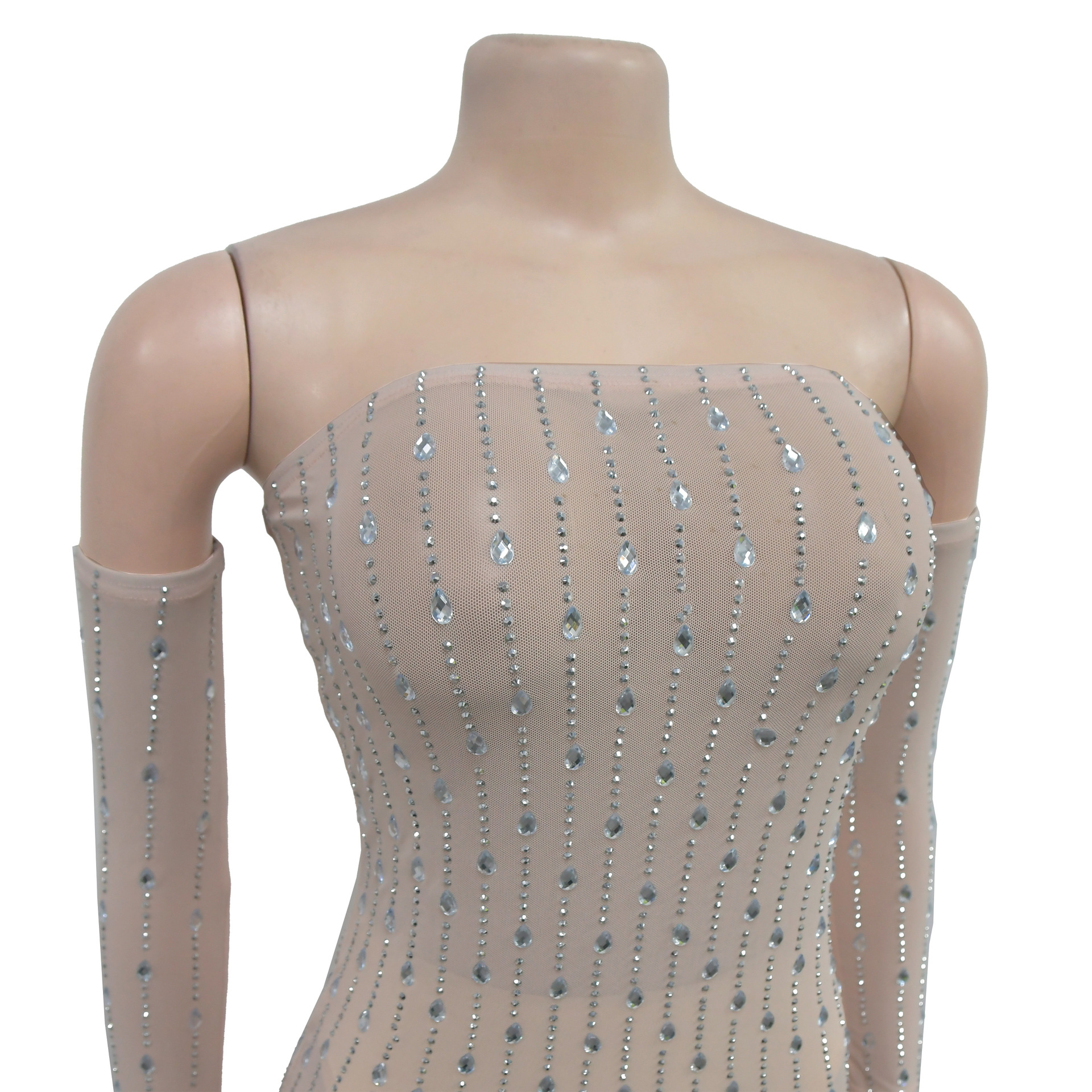 البيع بالجملة امرأة أنيق اللون الصامد حفلة كوكتيل حمالة بلا أكمام فستان الحفلة display picture 16