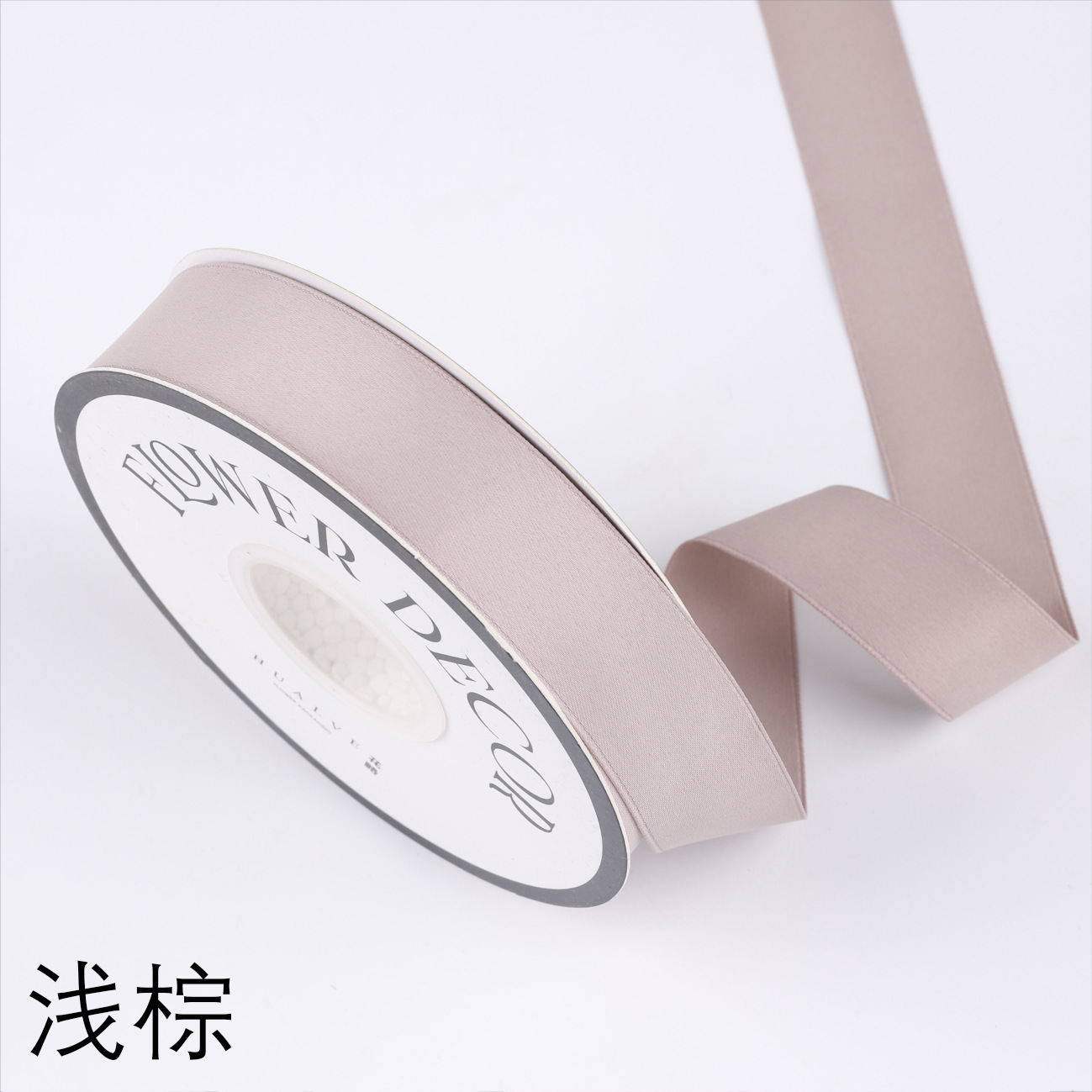 2,5 cm cinta de poliéster de doble cara al por mayor bolsa hecha a mano de bricolaje materiales de flores embalaje mate lavado bolsa de algodón cinta de la flor