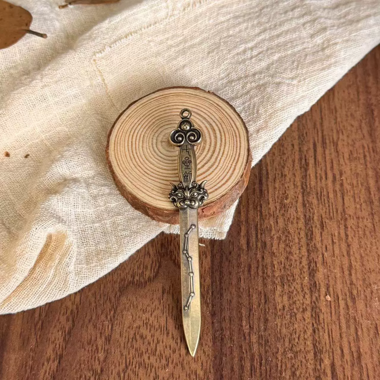 Sensha латунный меч Тайцзи Семь Звездных Мечей Багуа Меч Инь Ян Меч Маленький Бронзовый Меч Бронзовый Медный Кусочки Аксессуары