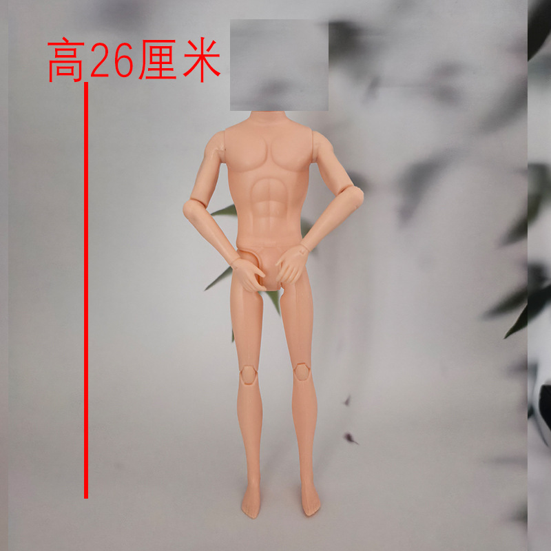 男芭芘娃娃头男友肯带头发男人头时尚30厘米兵人模型11寸搪胶头部|undefined