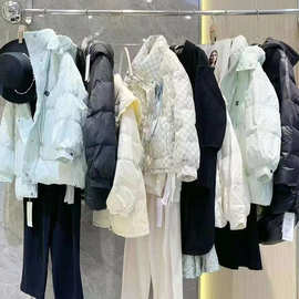 莫卡欧品牌撤柜系列货24冬季高端奢华职业风羽绒服毛呢等走份尾货