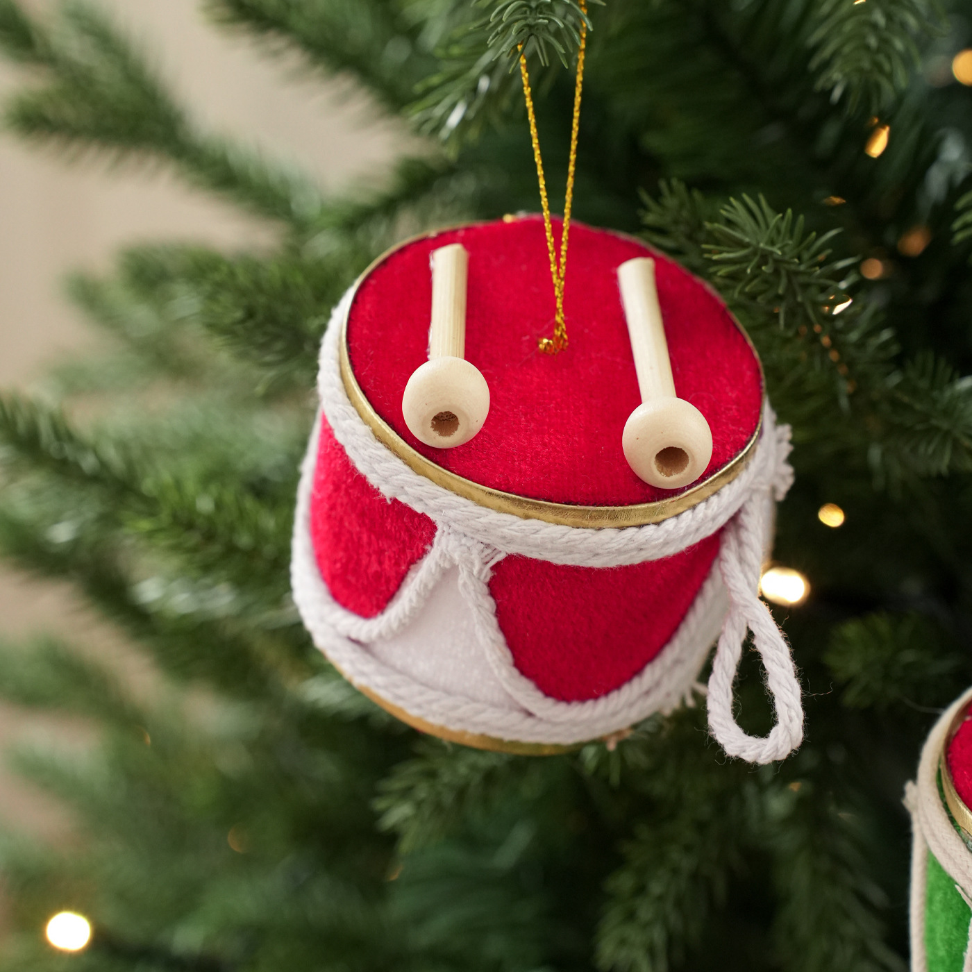 Tambores transfronterizos tambores árbol de Navidad cubierto colgante espuma decoración colgante decoración decoración decoración decoración colgante ventana