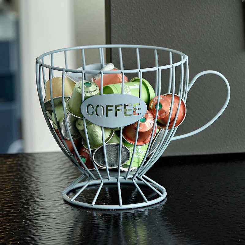 Café nórdico transfronterizo almacenar artefactos de taza de hierro forjado estante de exhibición de bocadillos de dulces tienda de café