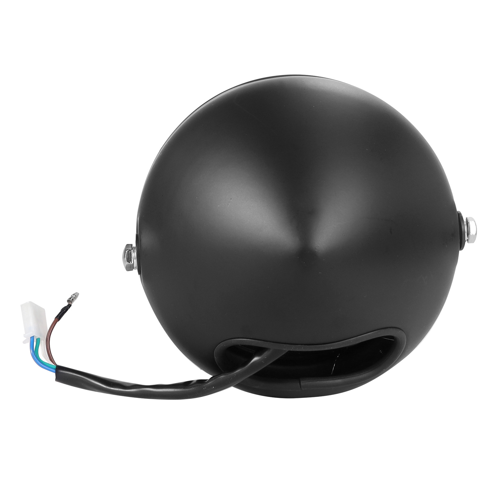 Modified Retro Headlight GN125 Retro Black Shell Round Headlight