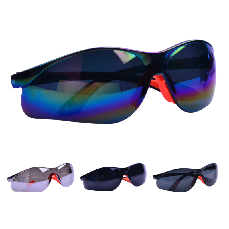 Colored Goggles Soft Nose Bridge Impact-Resistant Windproof Splash-Proof Sports Cycling Sunglasses Protective Eyeglasses