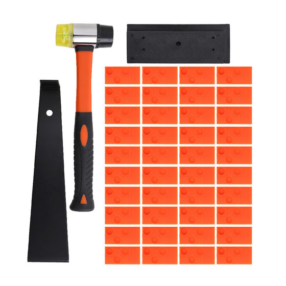 43-piece wooden floor installation tool rubber hammer return force hook knock plate insert floor installation set