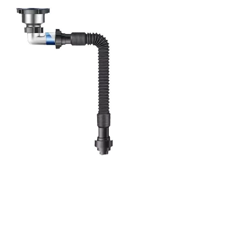 沂德鑫 Kitchen sink sewer pipe accessories horizontal space-saving single-slot dishwasher supports light luxury style