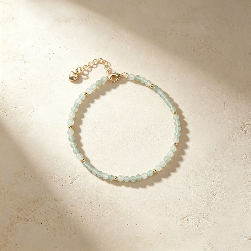 Rose quartz, green stone, and tiger's eye round bead bracelet, women's style, with a light luxury design, versatile and fashionable, wholesale jewelry Rose quartz, green stone, and tiger's eye round bead bracelet, women's style, with a light luxury design, versatile and fashionable, wholesale jewelry