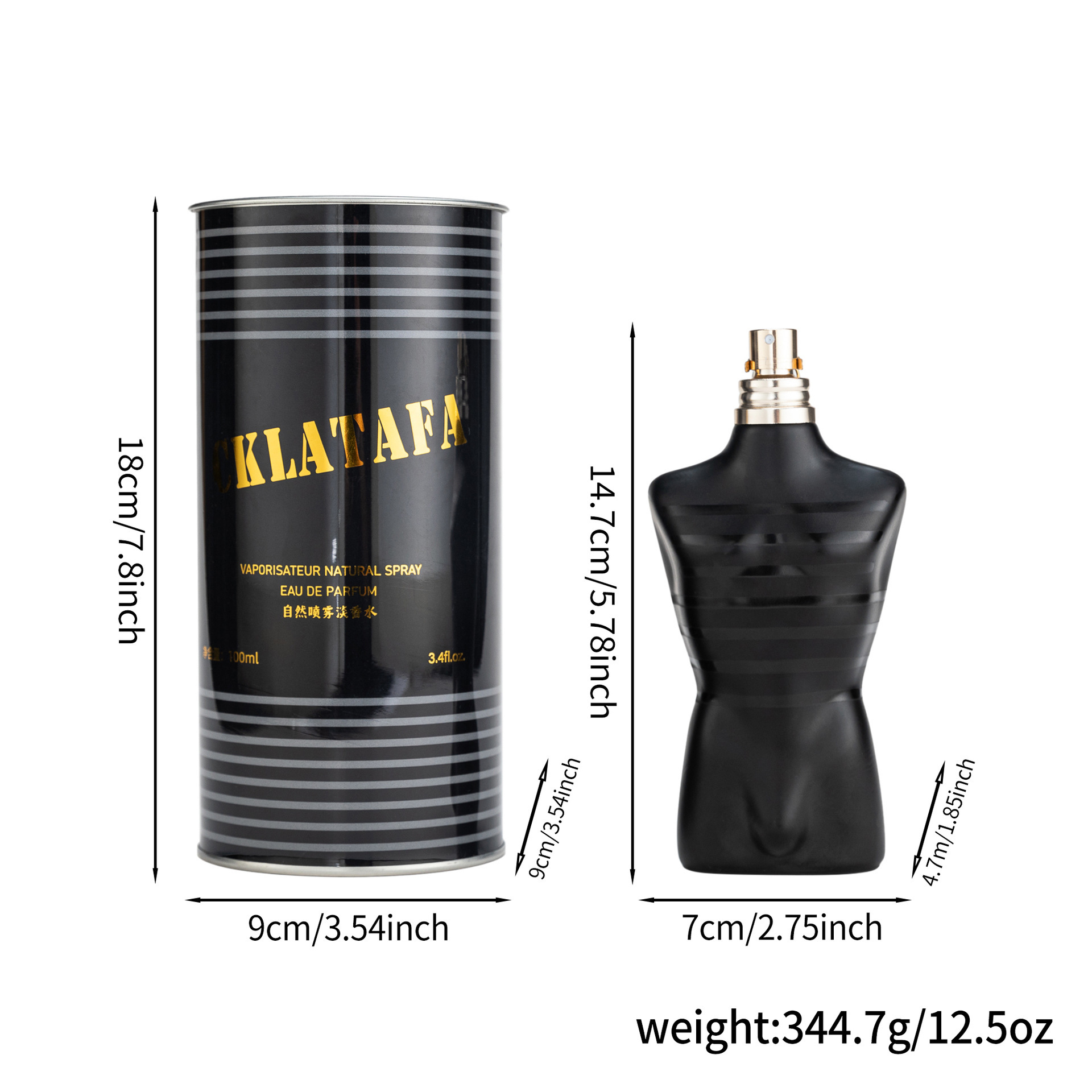 Comercio Exterior nuevo hombre desnudo oro súper hombre muestra perfume caballero moda perfume transfronterizo al por mayor hombre fragancia Oriente Medio