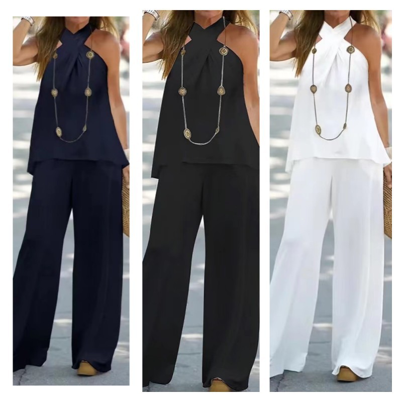 Daily Women's Casual Elegant Solid Color Polyester Pants Sets Pants Sets display picture 2