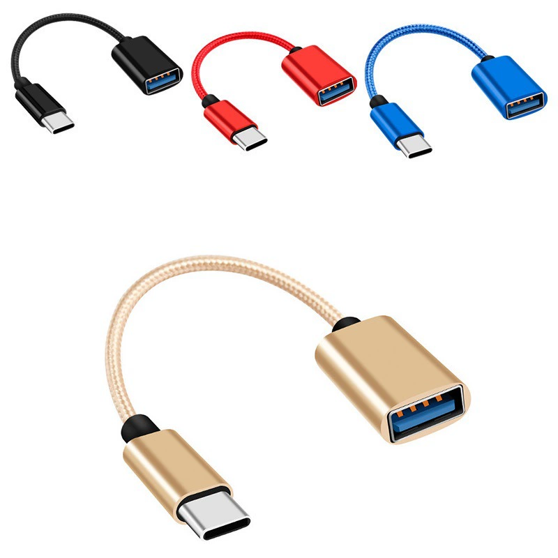 OTG line TYPE-C pair dial-up data cable mobile phone fast-charging car read U disk
