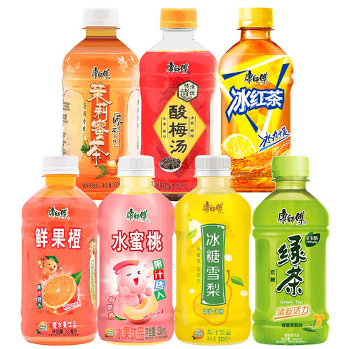 Master Kong Ice Black Tea 330ml Rock Sugar Snow Pear Sour Plum Soup Kumquat Lemon Drink Summer Drink Whole Box Wholesale