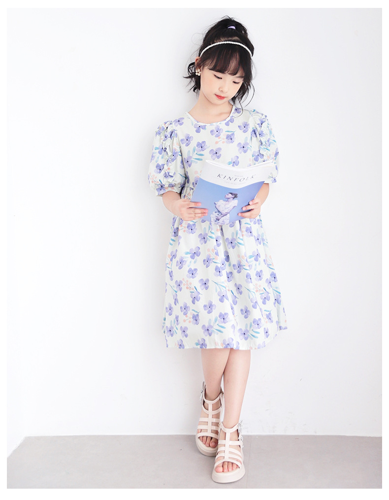 紫色花朵连衣裙-双景_08