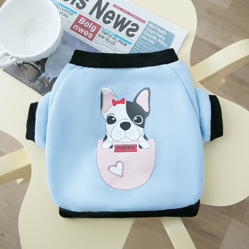 Primavera y verano perros pequeños y medianos toros perros camisetas delgadas transpirables perros gordos perros ropa de perro de mascota