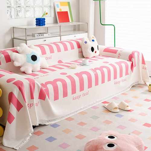 Dopamine pink sofa towel four seasons universal sofa cover cloth full cover sofa blanket  new sofa cover