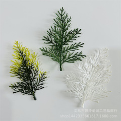 シミュレーション植物シミュレーション松柏葉片面立体柏葉クリスマスサークルクリスマス工芸品装飾PE柏葉卸売り