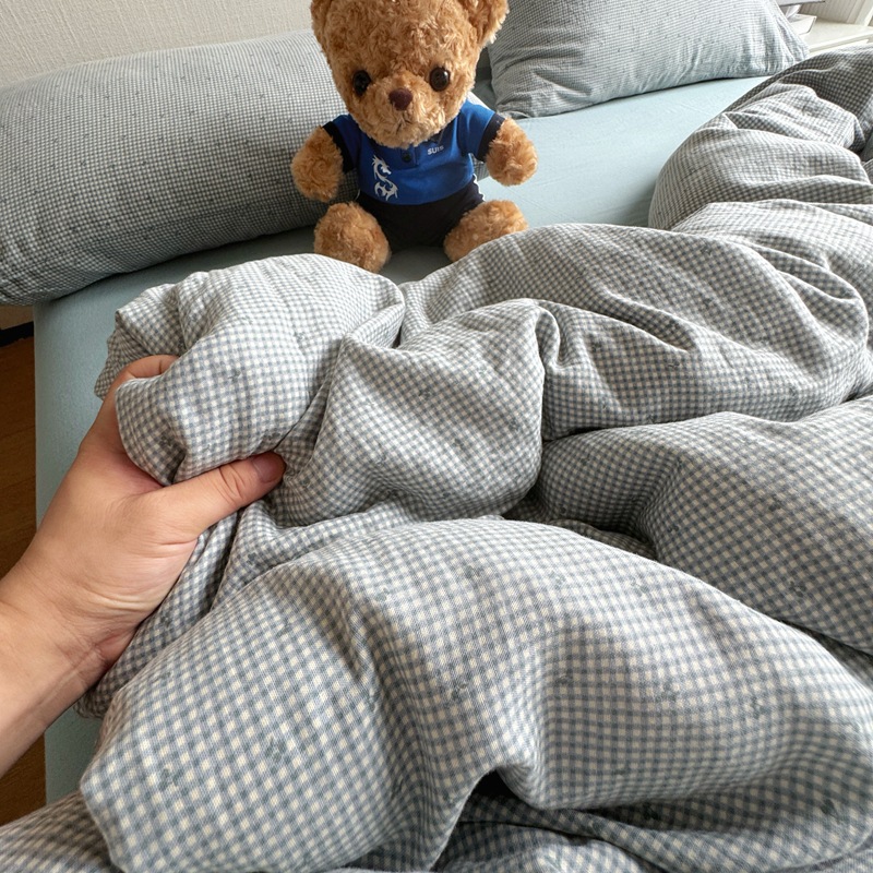 A類全綿有酸素二重糸ベッド4点セット純綿布団シーツ3点セットinsベッド用品セット