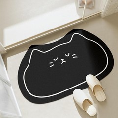 Cute cartoon diatom mud floor mat, toilet absorbent and quick-drying foot mat, bathroom wear-resistant door mat, bathroom non-slip mat