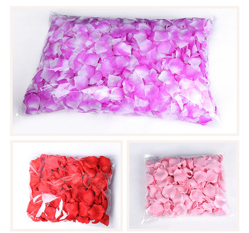 Simulated petal hand-tossed flowers: romantic rose-themed birthday, wedding bed, and bridal suite decor to set the perfect ambiance.