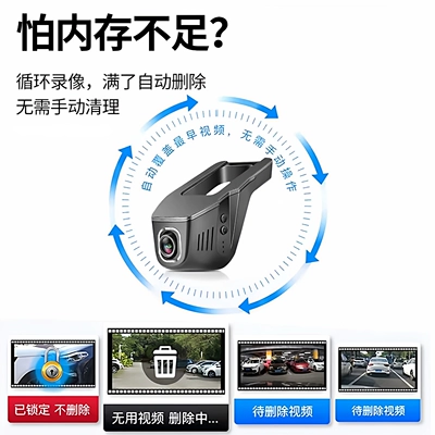 without wiring, 4K high-definition, Driving recorder