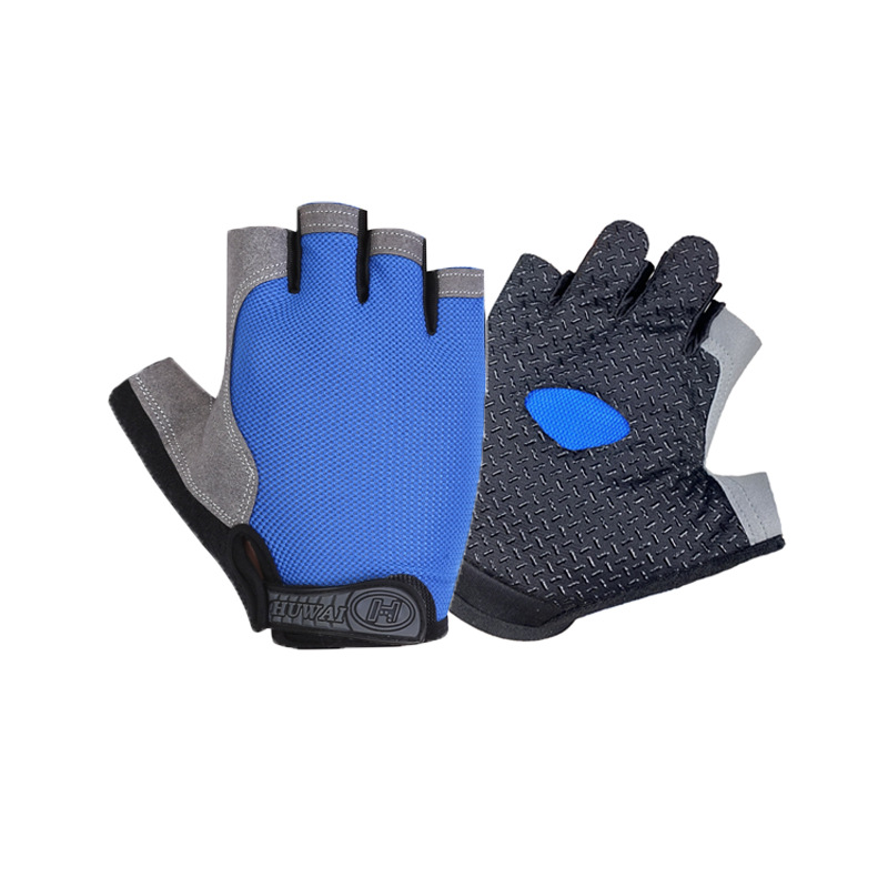 Guantes de fitness para hombres y mujeres de verano Delgado medio dedo deportes equipo anti-capullo entrenamiento barra horizontal resistente al desgaste yoga montar en bicicleta