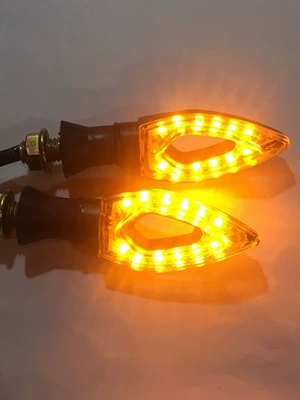 Hollow Heart-Shaped Led Turn: Dönmə işıqları - golden-light-48v-pair