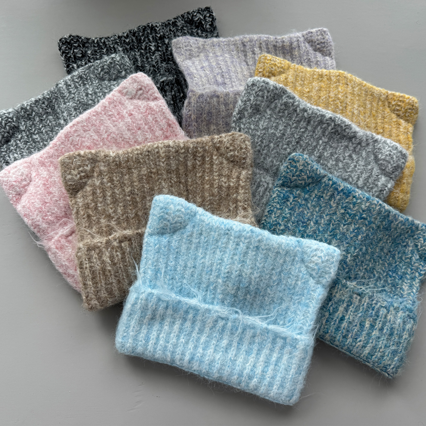 批发韩国2025年新款秋冬加厚保暖猫耳毛线针织帽女网红百搭包头帽