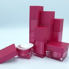 新款四方瓶亚克力瓶套装 膏霜瓶乳液瓶简约便携分装瓶