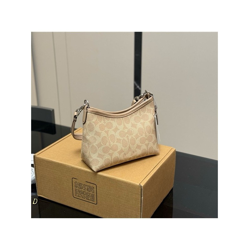 Coach's New Laurel Mini Hobo Bag, Underarm Bag, Shoulder Crossbody Handbag, Commuter Mini Crescent Bag