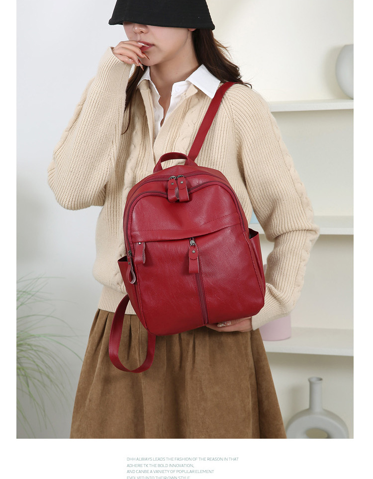 Koreanischer Doppelschultergurt Rucksack für Damen 2025 Neue Herbst- und Winterkollektion große Kapazität trendige Pendel- und Straßenrucksack modisch