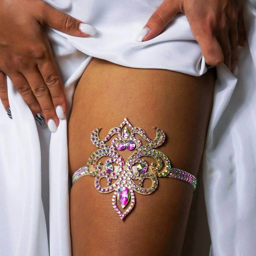 Трансграничная горячая Распродажа цепочка для ног со стразами продвинутая преувеличенная цепочка для тела Пляжная Сексуальная мода аксессуары Иу цепочка для ног