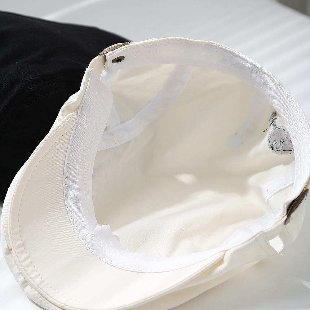 Niños y niñas japoneses primavera y otoño anti-sombrero hacia adelante primavera de moda nicho letras bebés boca de pato boina retro verano