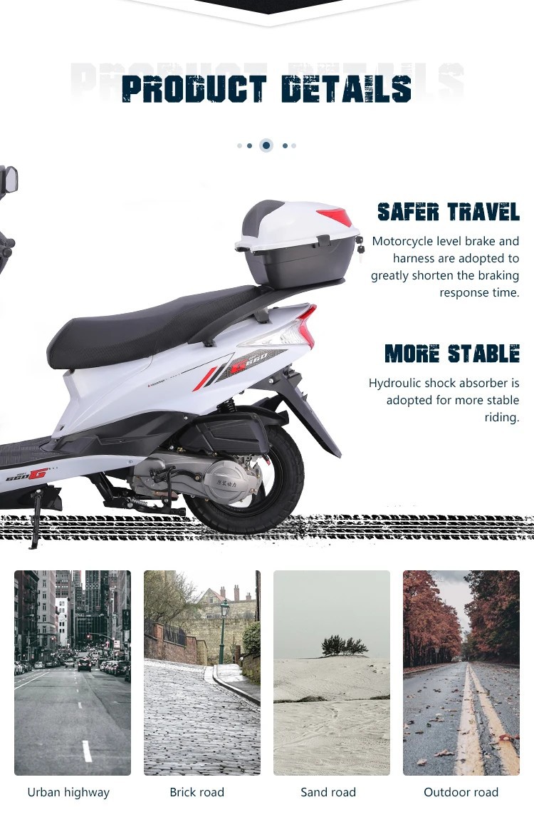 Xinxi Factory Direct Sales Fuel-Powered Scooter M11 Hot-Selling 125Cc Adult Two-Wheel Scooter Fuel-Powered