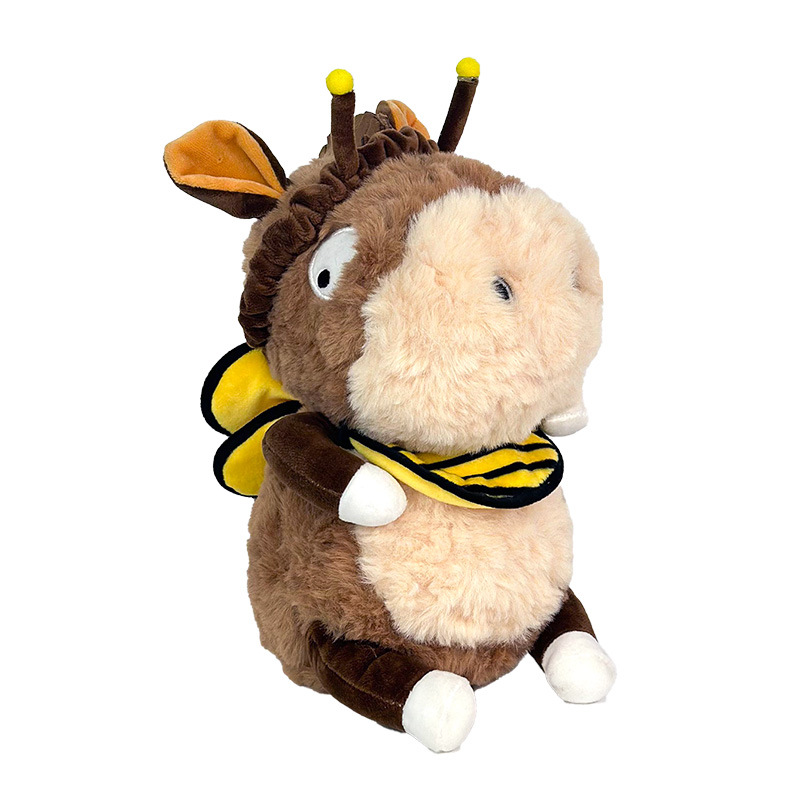 Nueva almohada de abeja y burro, linda abeja, muñeca para niños, muñeca, juguete de peluche grande, regalo de cumpleaños