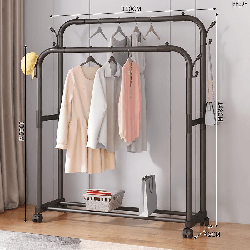 percha de ropa tipo piso para uso doméstico de alto grado colgar prendas de ropa rack varilla telescópica especial para balcón edredón