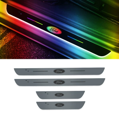 Dekorativ pedal başlıqları with light threshold bar wiring-free - streamers-magic-color-multi-mode-ford-special-set-4