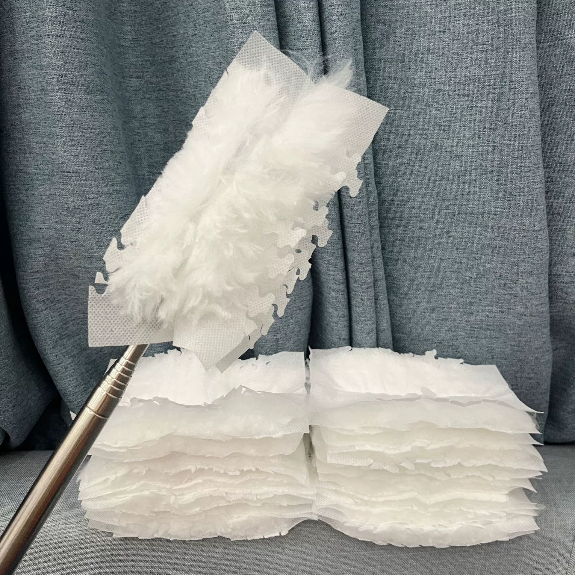 Удаление пыли волокно удлинение электростатического всасывания стола телескопическая очистительная щетка для замены ткани выдвижная одноразовая