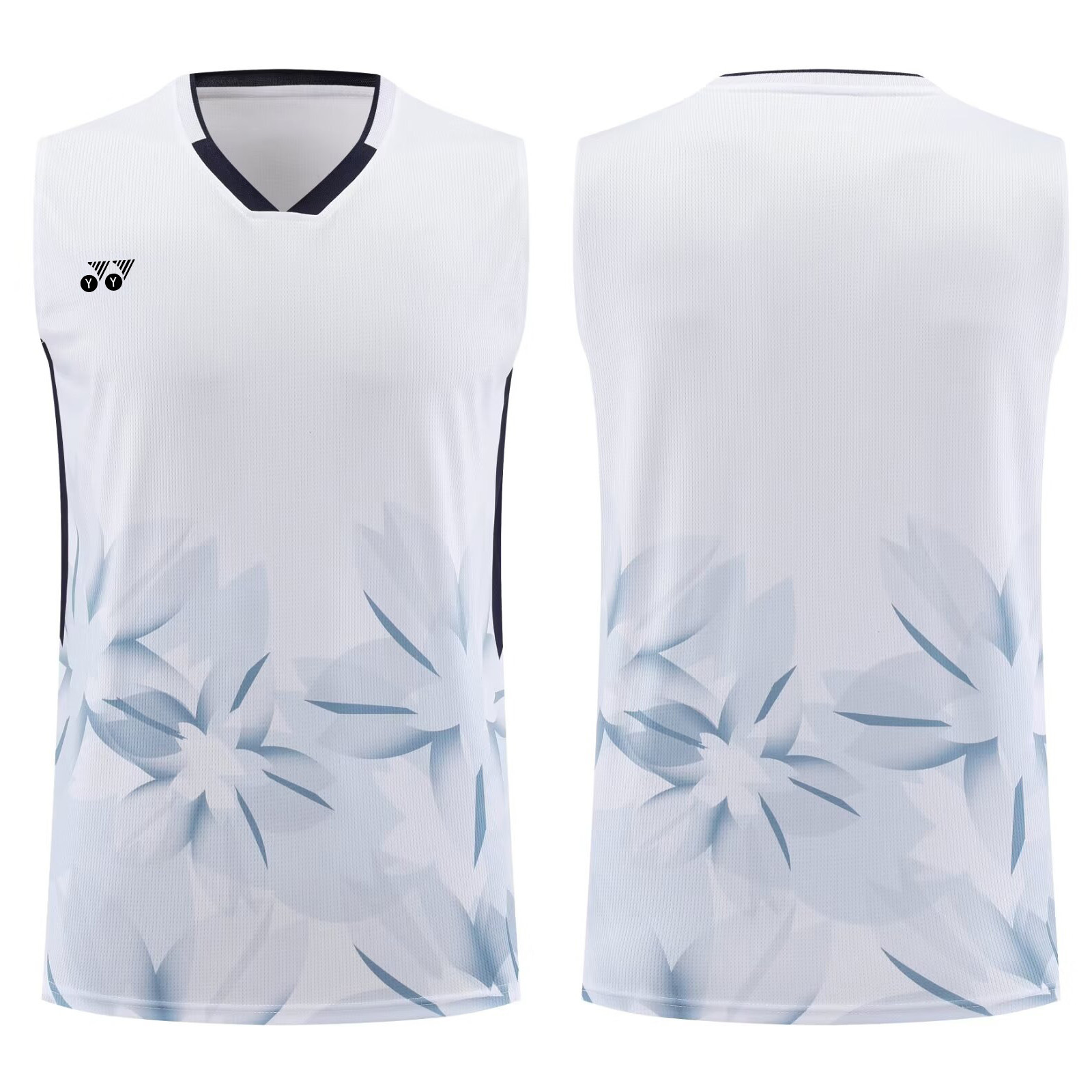 Badminton Clothing suit Men's and Women's Sports Short-sleeved Competition Sleeveless Training Ice Silk Quick-drying Vest Top Tennis T-shirt